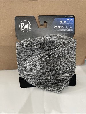 Buff Men's DryFlx Multifunctional Neck Gaiter Light Gray NWT