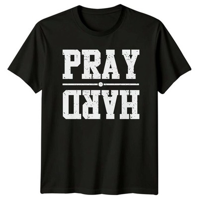 Pray Hard T-Shirt Gebet christlich Weihnachtsgeschenk für Sie und Ihn