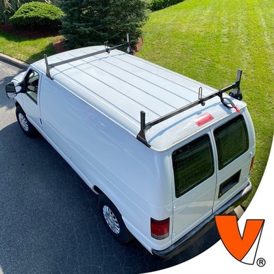 H1 2-Bar Steel Rack System Dodge RAM Van 1981-2007 (All trims) Black
