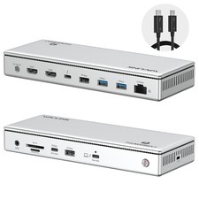 Thunderbolt 4 Dock 8K Triple 4K Display 13-in-1 2.5G Ethernet Port 96W Charging