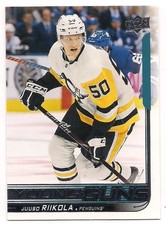 Juuso Riikola 18-19 Upper Deck Update Young Guns Rookie Card SP