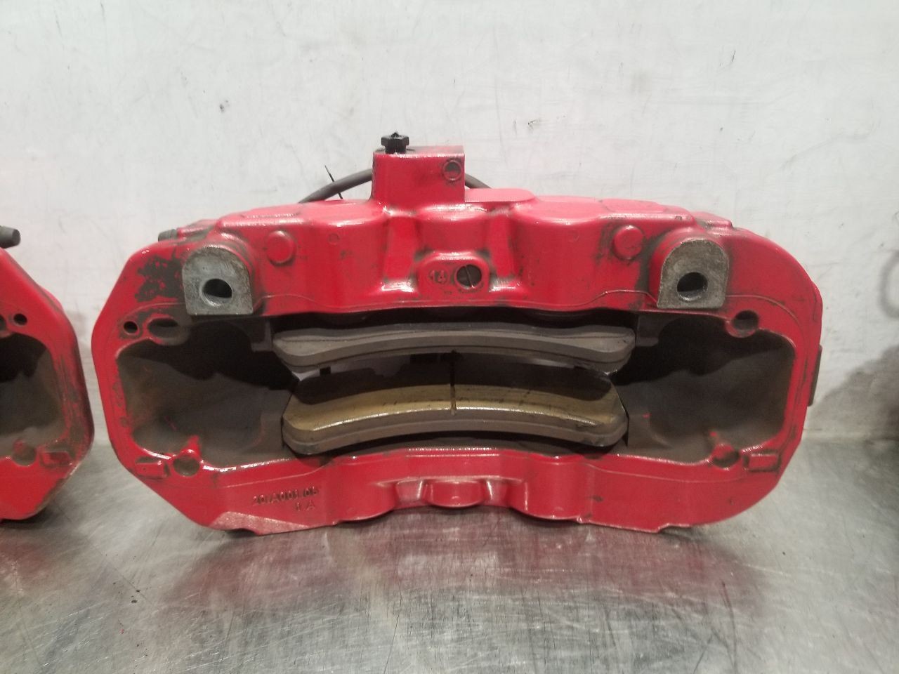 14 2014 MASERATI GHIBLI SQ4 3.0L AWD FRONT AND REAR BRAKE CALIPER SET RED 