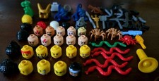 Lego Mini Figures Head Random Accessories Weapons Hats Lot Loki Cobra Fb553