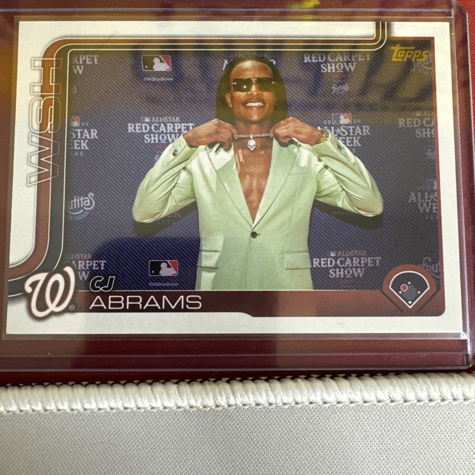 #122 CJ Abrams 2025 Topps Golden Mirror Variation