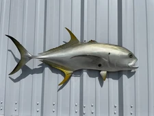 40" Jack Crevalle Half Mount Fish Replica - Quick Production