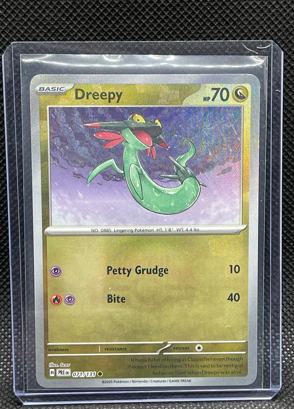 DREEPY Pokemon TCG Prismatic Evolutions 71/131 Master Ball Pattern 2025