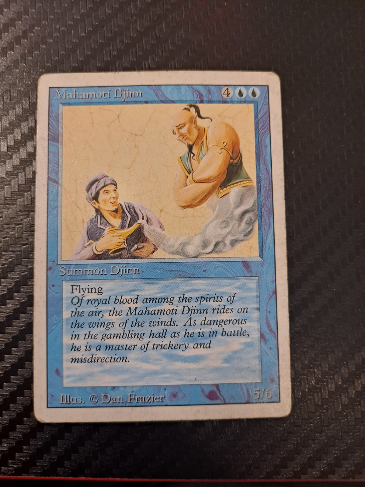 Wizards of the Coast Magic: The Gathering Mahamoti Djinn Revised Blue Rare 5/6