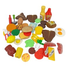 Play Food  Utensil Toys Kitchen Grocery Store Pretend Play Mixed Lot 40 Pieces