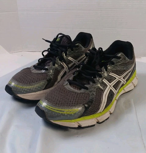 Scarpe da ginnastica Asics Gel Excite 2 grigio verde lime T423N da uomo US 11 5