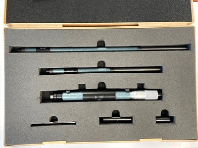 Mitutoyo 141-121 Inside Micrometer Interchangeable Type, 8-20'' Range, .001''
