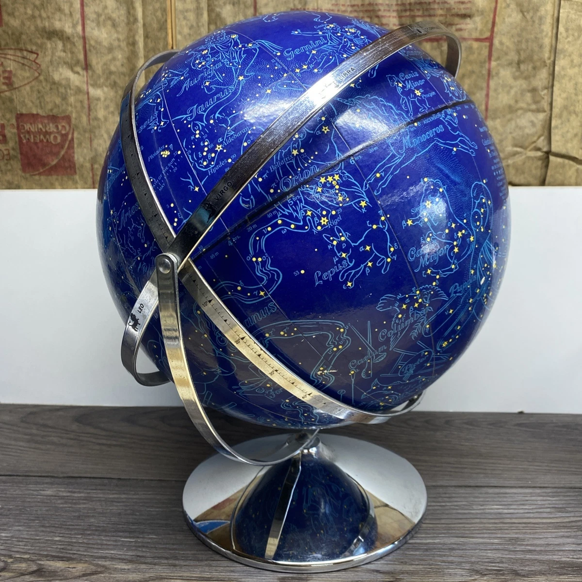 Rand McNally & Co. Antique World Globes & Celestial Globes for