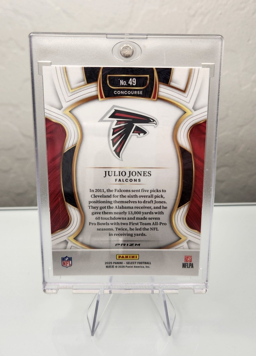 Julio Jones Zebra Prizm 2025 Panini Select - Concourse #49 | eBay