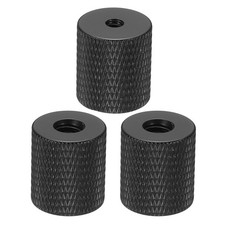 Tripod Screw Adapter Camera Screw Mount 1/4" Female to M4 Female Black 3Pcs