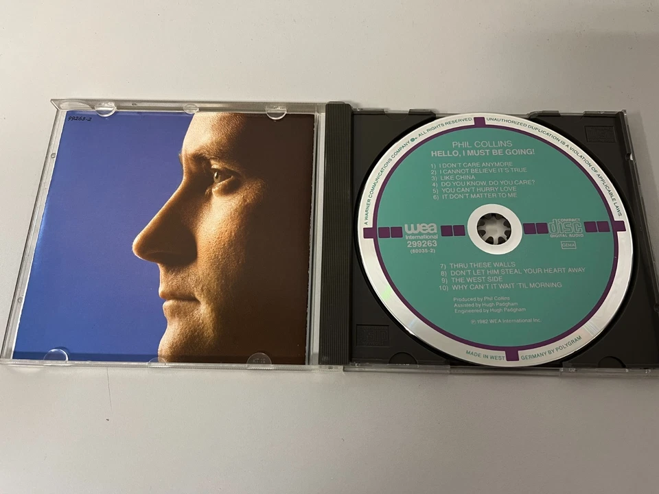 Phil Collins – Hello, I Must Be Going! - first press Target CD © 1982/? (299263) - Bild 2 von 3