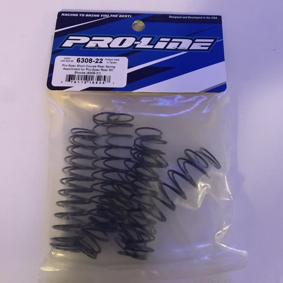 Pro-Line Pro Spec Short Course Rear Spring Assortment 6308-22 NEW - Image 3 of 3