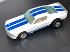 Vintage 1974 Hot Wheels Mustang Stocker GT 350 White Blue Race Stripes - NICE