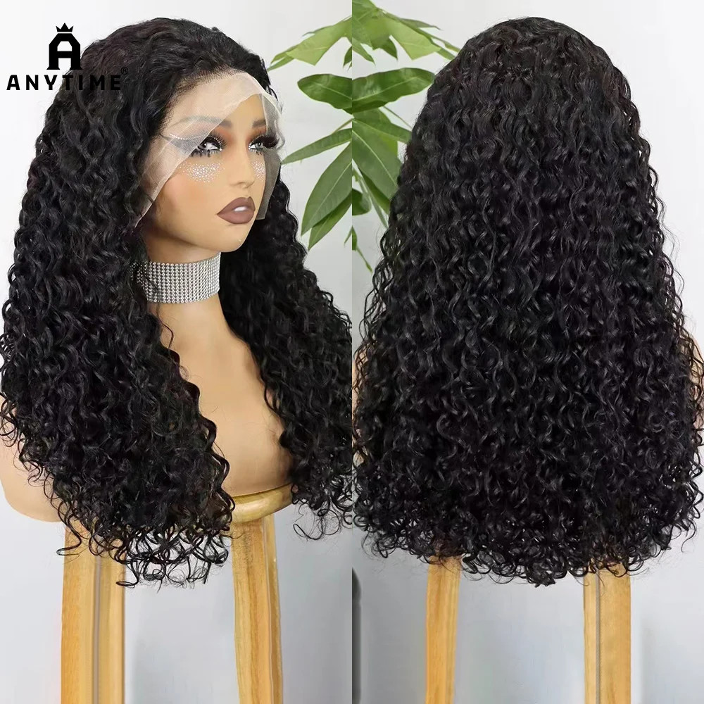 350% Density Glueless 13x4 Lace Front Human Hair Wig Double Drawn 12A