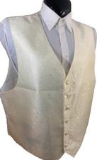 New Men's Waistcoat Vest Formal, Everyday wear Ivory  Size 2XL