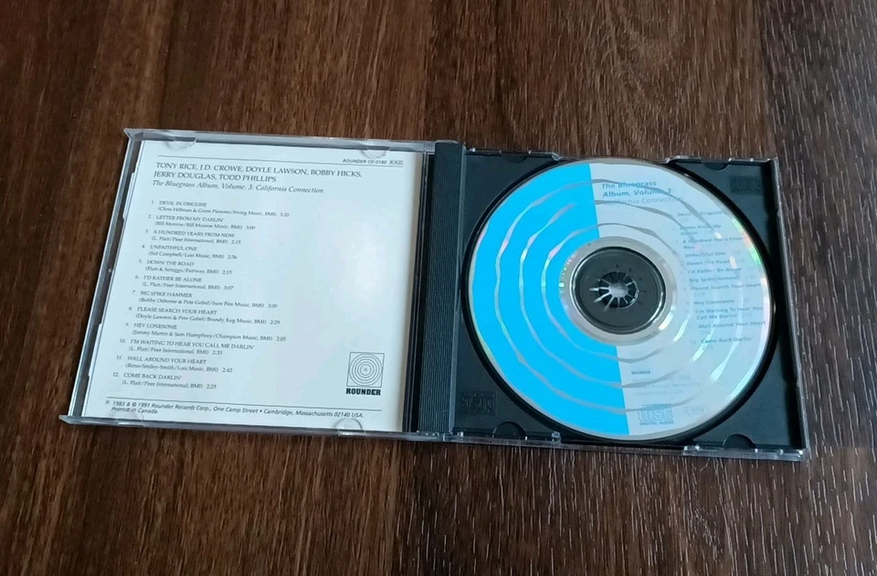 "THE BLUEGRASS ALBUM VOL. 3" CD By California Connection 1980's Bluegrass EXC  Foto 3 de 3