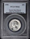 1958 25C Washington Quarter PCGS MS66