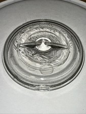 Vintage "Button Top&rdquo; See Thru Clear Lid Regular-Mouth Ball, Atlas Canning Jar