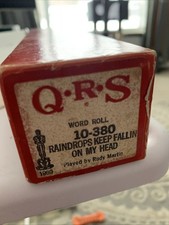 Vtg. Player Piano Roll QRS 10-380 Raindrops Keep Falling On My Head