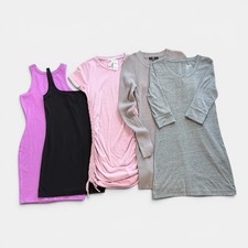 5 Pc Women’s Dress Bundle Small Bodycon Mini Casual Stretch Dresses