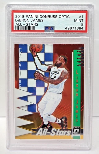 2018 Optic All Stars HOF - LEBRON JAMES Basketball Card PSA 9 MINT Low Pop