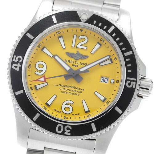 BREITLING A17367 Superocean Date Automatic Men s Good Conditio...