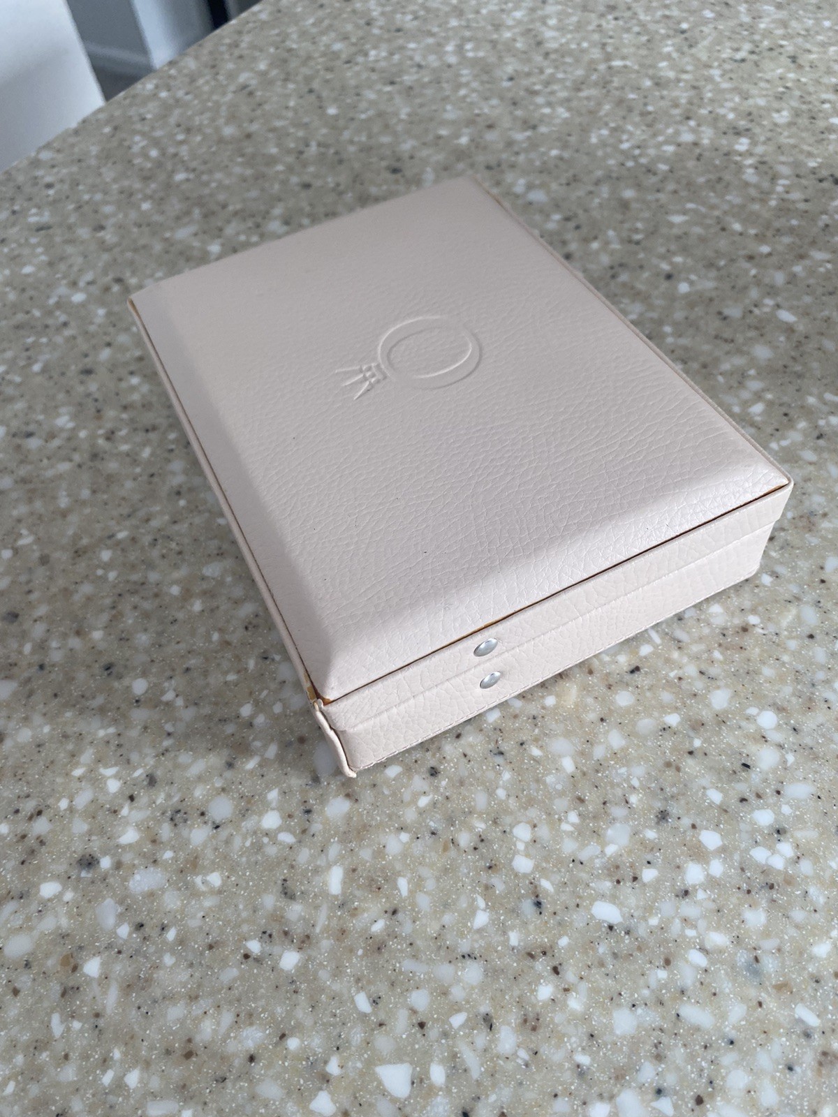 Pandora Genuine Leather Cream Color Storage Organizer Case Jewelry Box image 4