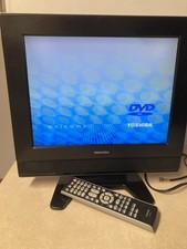 Toshiba 15" 720P LCD TV/DVD Combo With Remote Model 15DLV77B Retro/Gaming-WORKS