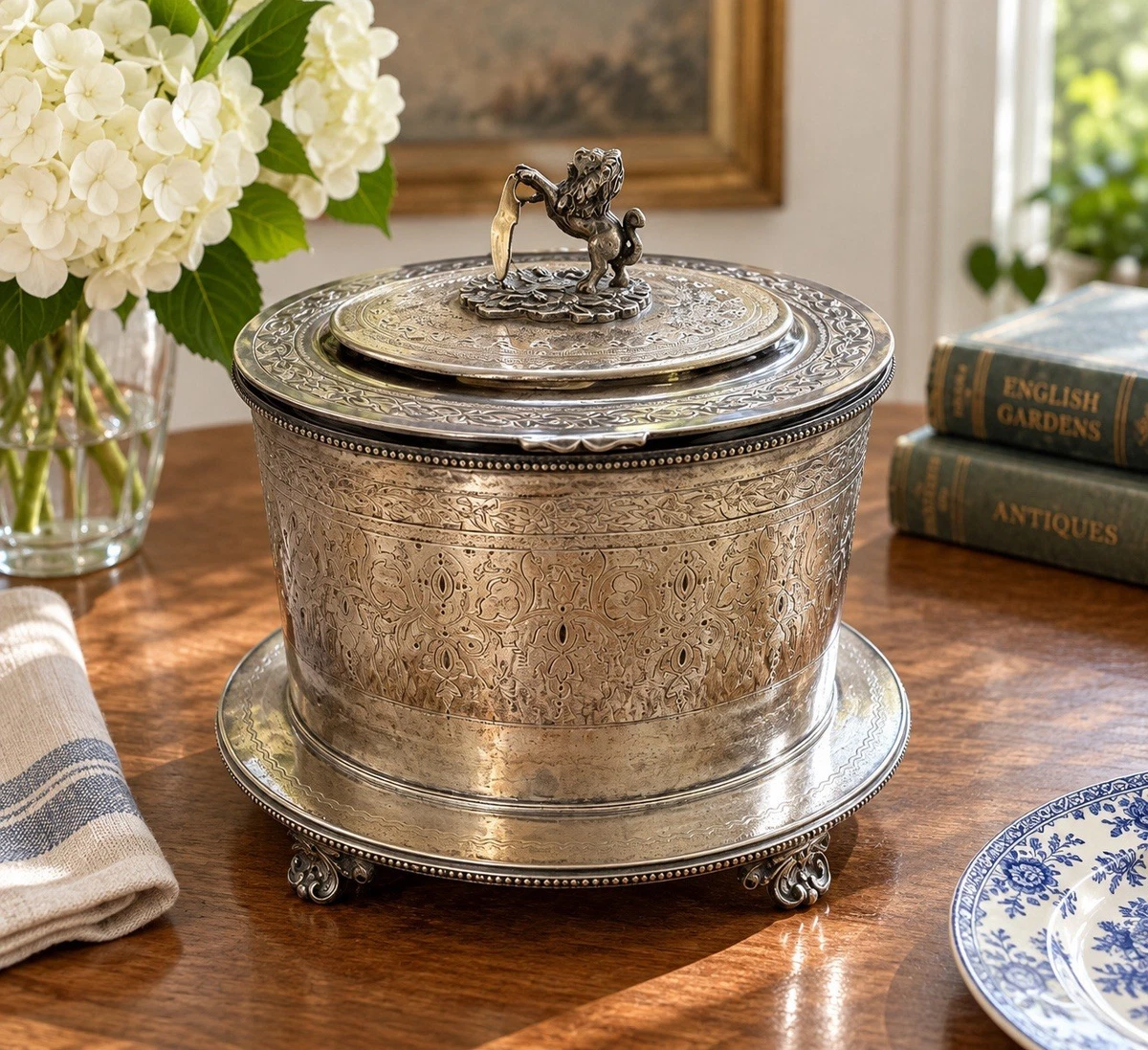 Lion US Silver-Plated Antiques for sale | eBay