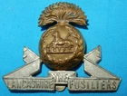 WW2 ERA LANCASHIRE FUSILIERS BRITISH MILITARY BI METAL CAP BADGE WORLD WAR II