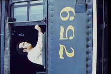 VINTAGE TRAIN SLIDE 1970 Engine 759 with Cond...