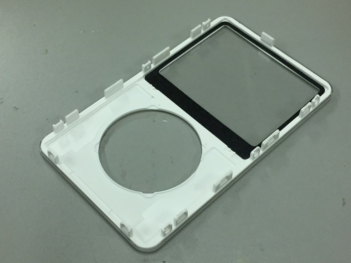 White IPod 5th Gen Housing White Front Faceplate Cover For IPod Video 5th & 5.5 Generation – Replacement Housing Gold Glossy Faceplates, Decals And Stickers - Foto 3