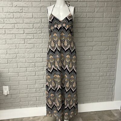DKNY Jeans Paisley Print Multicolored Halter Maxi Dress Size M | eBay DKNY Jeans Paisley Print Multicolored Halter Maxi Dress Size M | eBay