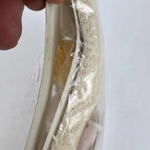 Engel viktorianisches Herzstück oder Baumspitze Set Augen schließen elfenbein Spitze Handarbeit - Bild 10 von 10