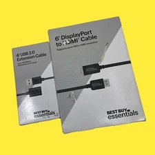 LOT OF 2 Best Buy essential BE-PC2A2A6 / BE-PCDPHD6 #188 Z65/174