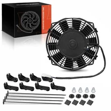 7.5 Inch Universal Electric Radiator Cooling Fan and Mounting Kit 12V 80 Watts