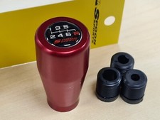 Spoon Sport Duracon Aluminium Gear Shift Knob - RED - 6 SPEED - Fits Most Honda