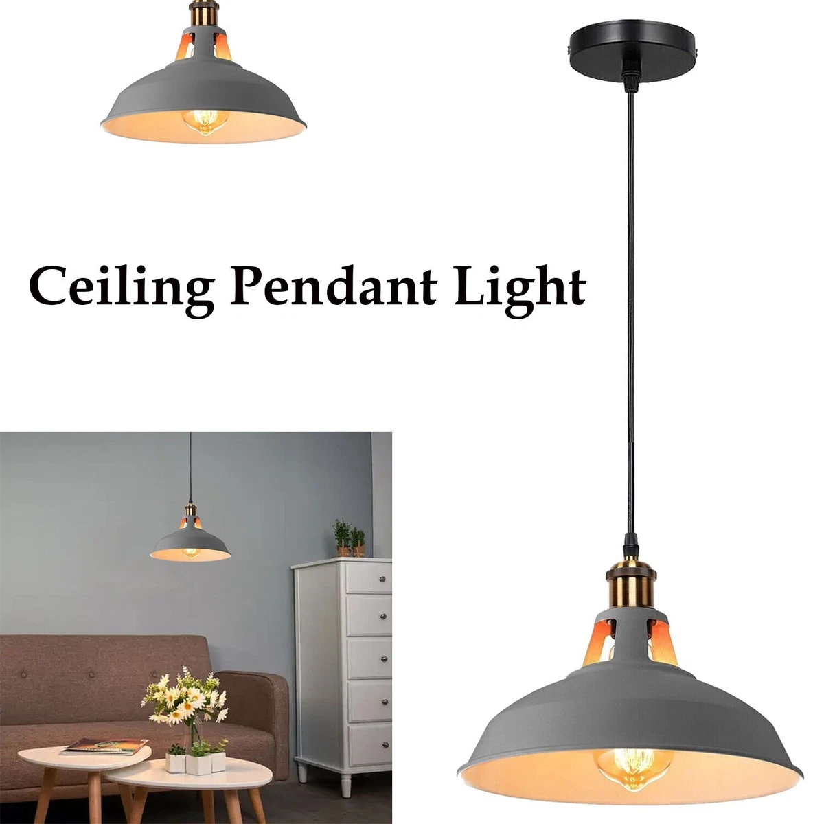 Hanging industrial lamp deals