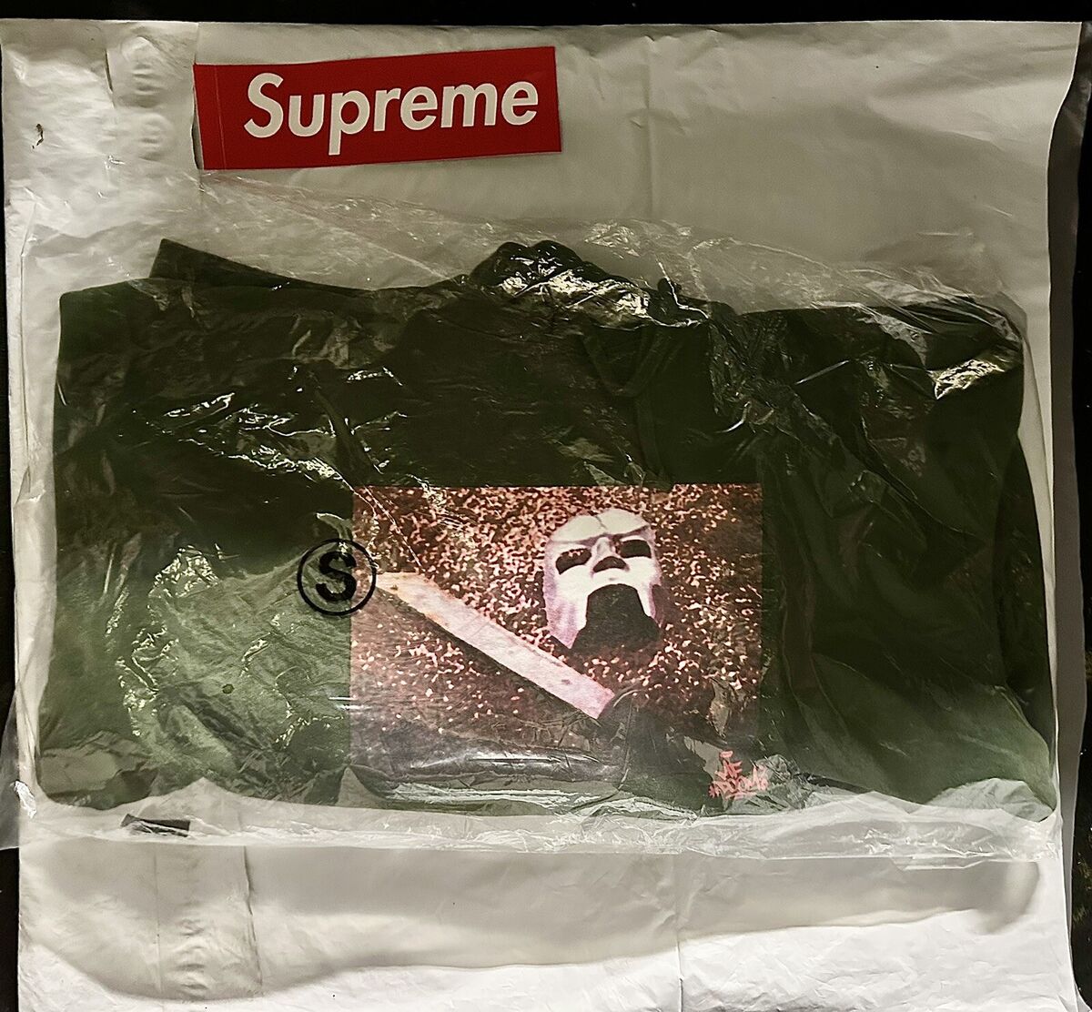 Supreme x MF Doom Olive Hoodie Size Small FW23 In Hand Ready to Ship!