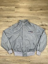Vintage 80s Yamaha Marine Satin Bomber Jacket Sz M/L Wave Runner Boat Motorsport