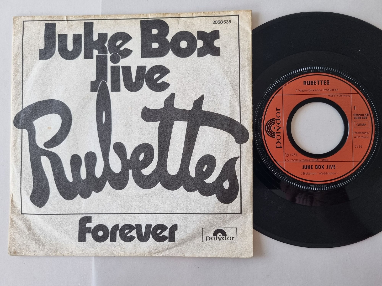 Rubettes - Juke box jive 7'' Vinyl Germany