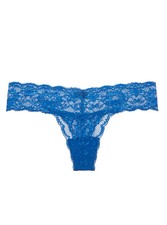 CLEARANCE - Cosabella Never Say Never Cutie LR Thong in Blue Lagoon - OS
