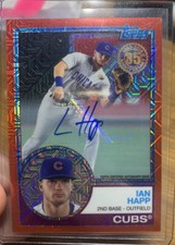 2018 Topps Chrome 1983 Style Auto Red Mojo Refractor Ian Happ 3/5  #/5 Rare 🔥