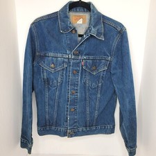 LEVI'S Vintage 70s Blue Denim Jean Jacket-Sz 36 Made in the USA-70505-0217