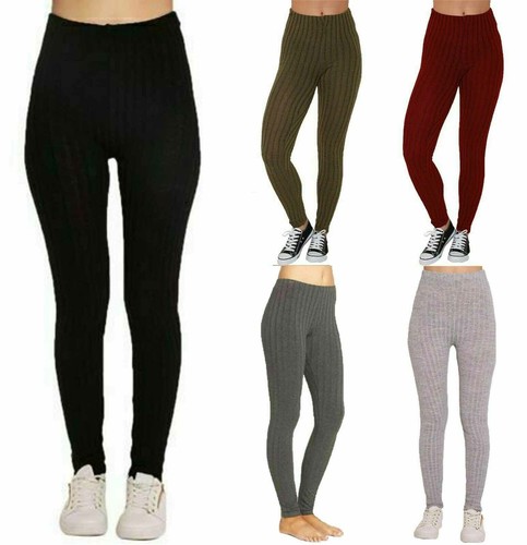 Womens Ladies Warm Chunky Cable Knitted 