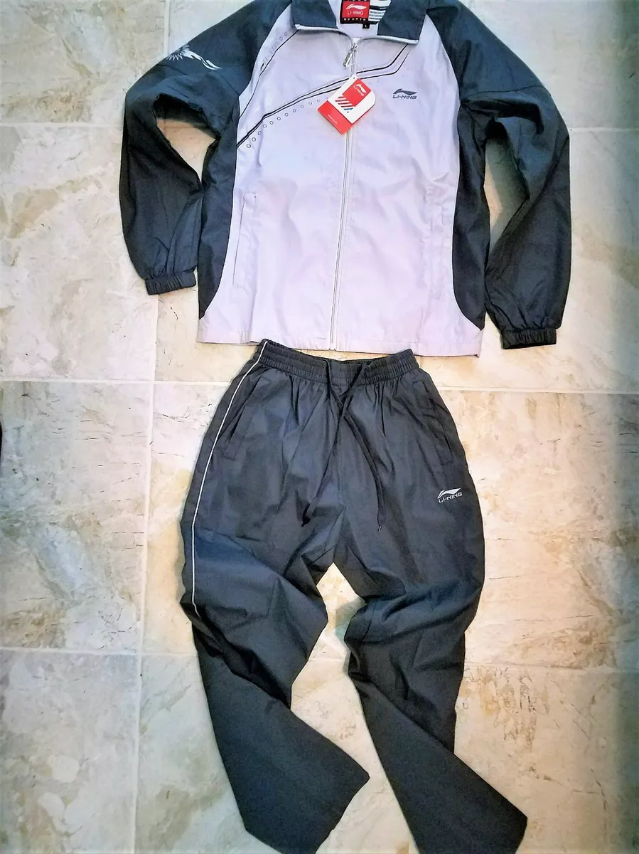 FAMOUS Li Ning Tracksuit Sport Suit Jogging Bottoms Jacket and Pants
