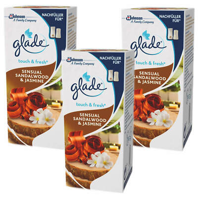 3x 10ml Glade by Brise One Touch Minispray, Raumduft Sensual